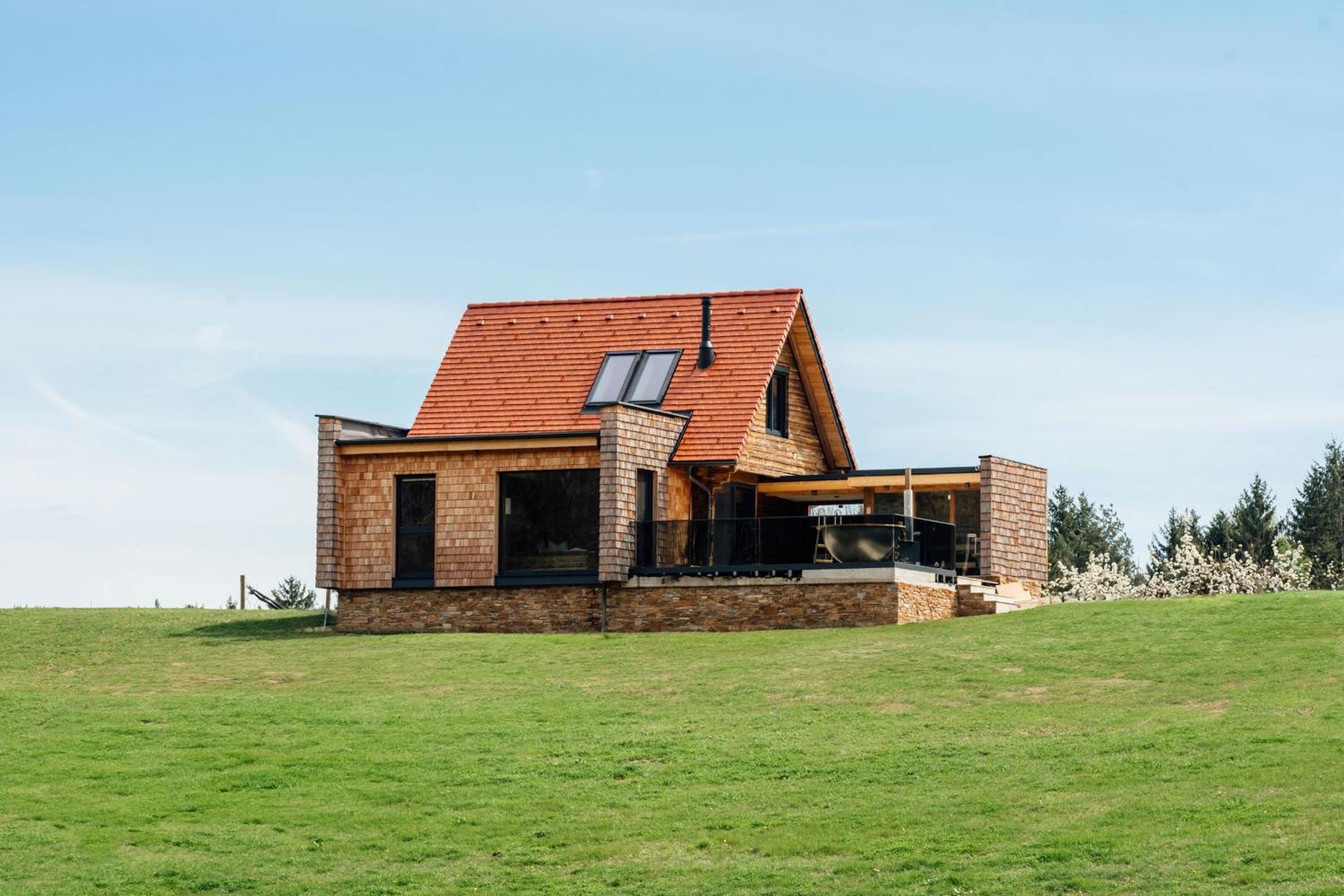 Chalet "Troadkostn" Mit Finnischer Panoramasauna & Edelstahl Hot Tub Eibiswald 外观 照片