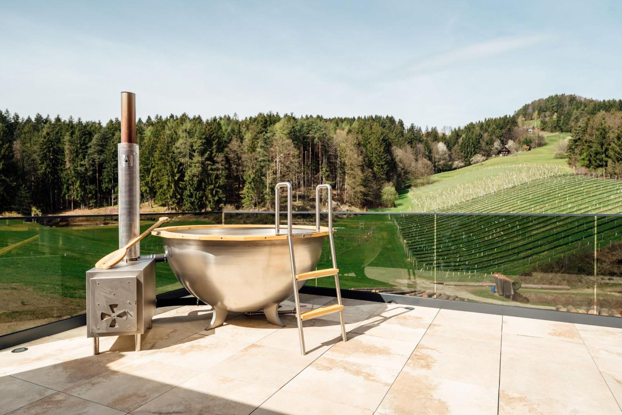 Chalet "Troadkostn" Mit Finnischer Panoramasauna & Edelstahl Hot Tub Eibiswald 外观 照片