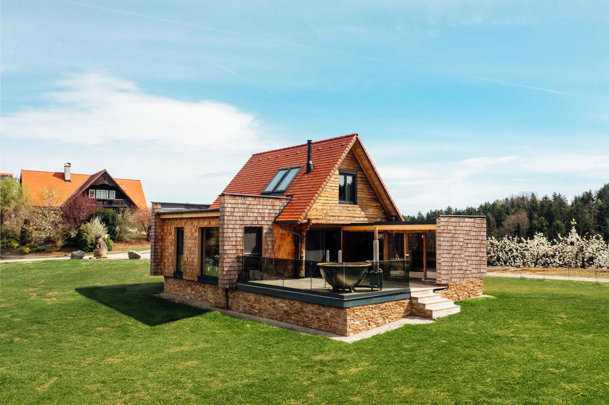 Chalet "Troadkostn" Mit Finnischer Panoramasauna & Edelstahl Hot Tub Eibiswald 外观 照片